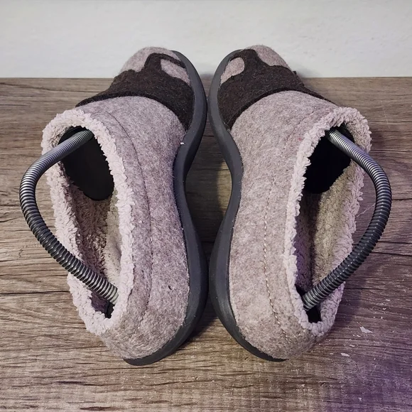 LL Bean Daybreak Scuffs Dog Women's Slippers Size 9 Gray - Picture 5 of 9